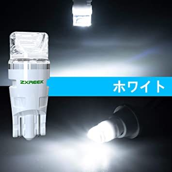 ホワイト T10 ZXREEK LED T10 ホワイト W5W 194 168 セラミック LED 10個セット 高輝度 自動_2