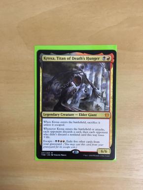 mtg Kroxa， Titan of Death's Hunger THB EN 死の飢えのタイタン、クロクサ
