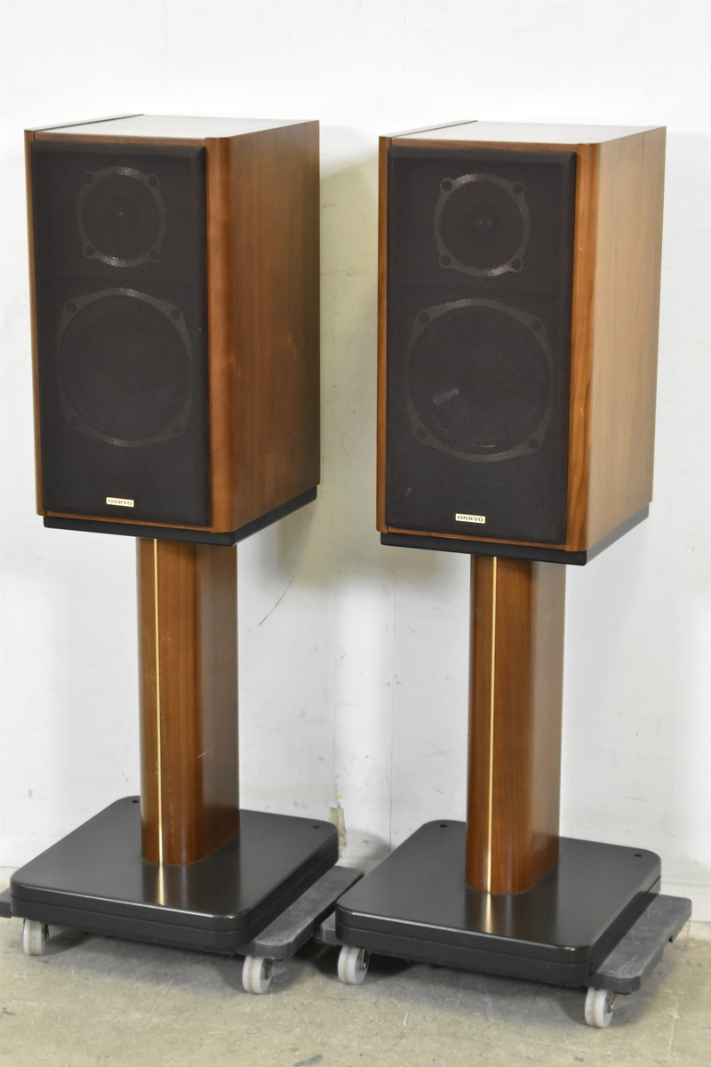 ONKYO オンキョー D-500 Liverpool スピーカーペア スタンド付属
