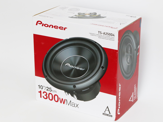 即納】パイオニア 1300W 10インチ サブウーハー DVC 25cm サブ