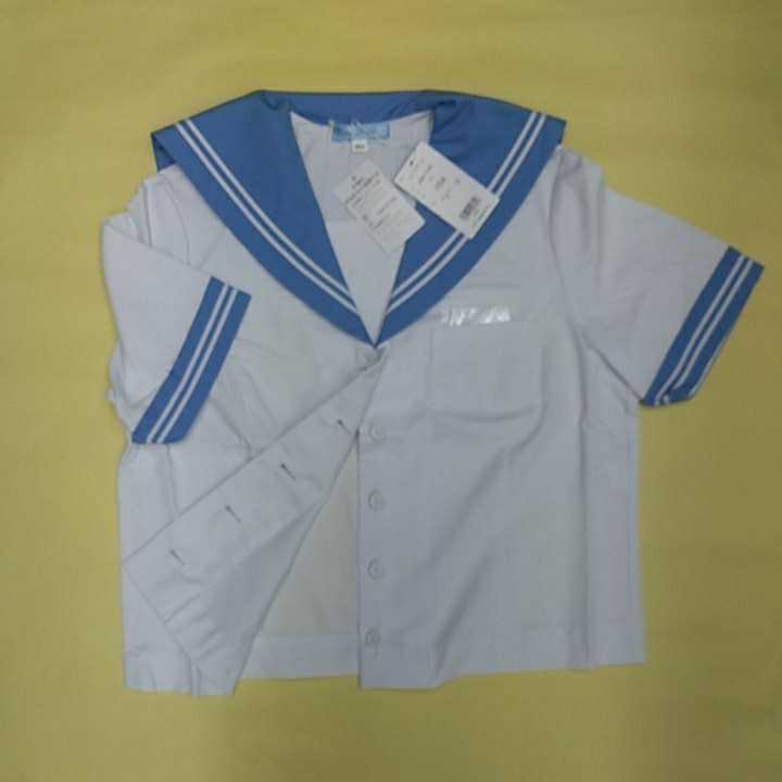 スクール シャツ 半袖165の通販 女子 夏用 セーラー服170A+夏服半袖シャツ165A&frasl;yt0729 スクール女子半袖セーラー服165A