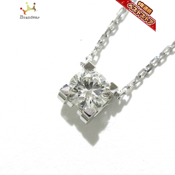  磨き済み カルティエ Cartier CRN7064000 Cドゥカルティエ K18WG&times;ダイヤモンド 1Pダイヤ/0.31カラット(ネックレス、ペンダント、チョーカー)｜売買されたオークション情報、yahooの商品情報をア ネックレス、ペンダント、チョーカー