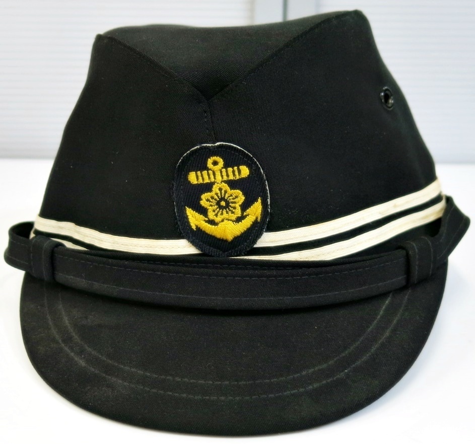 帝国海軍艦内帽(略帽)当時物 当時もの 本物保証 大日本帝国海軍 士官一種 略帽 艦内帽 戦闘帽