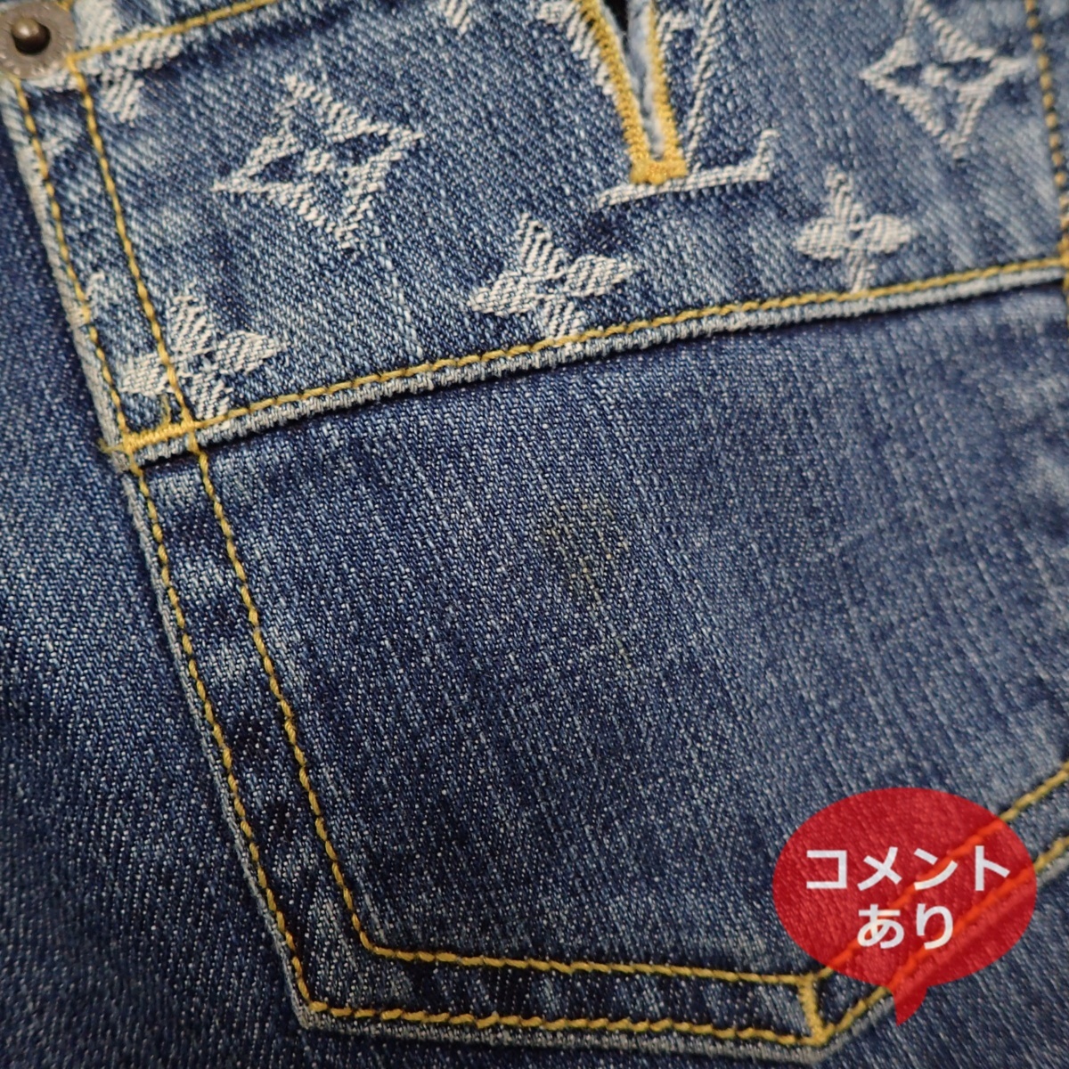 □本物 国内正規品 LOUIS VUITTON ヴィトン モノグラム ジーンズ  