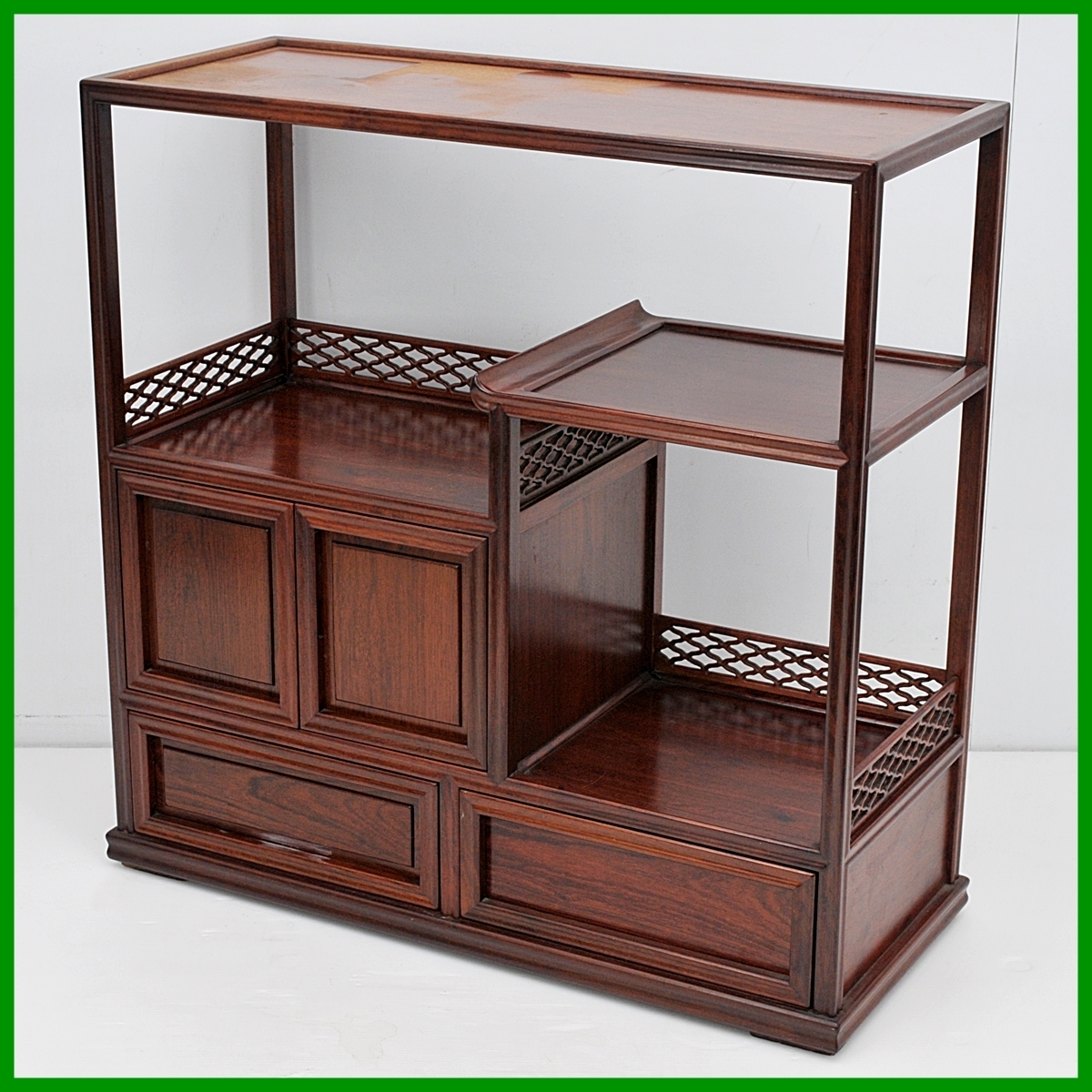 中古品 昭和レトロ 箪笥 和家具 水屋箪笥 飾り棚 和製ヴィンテージ 禅 