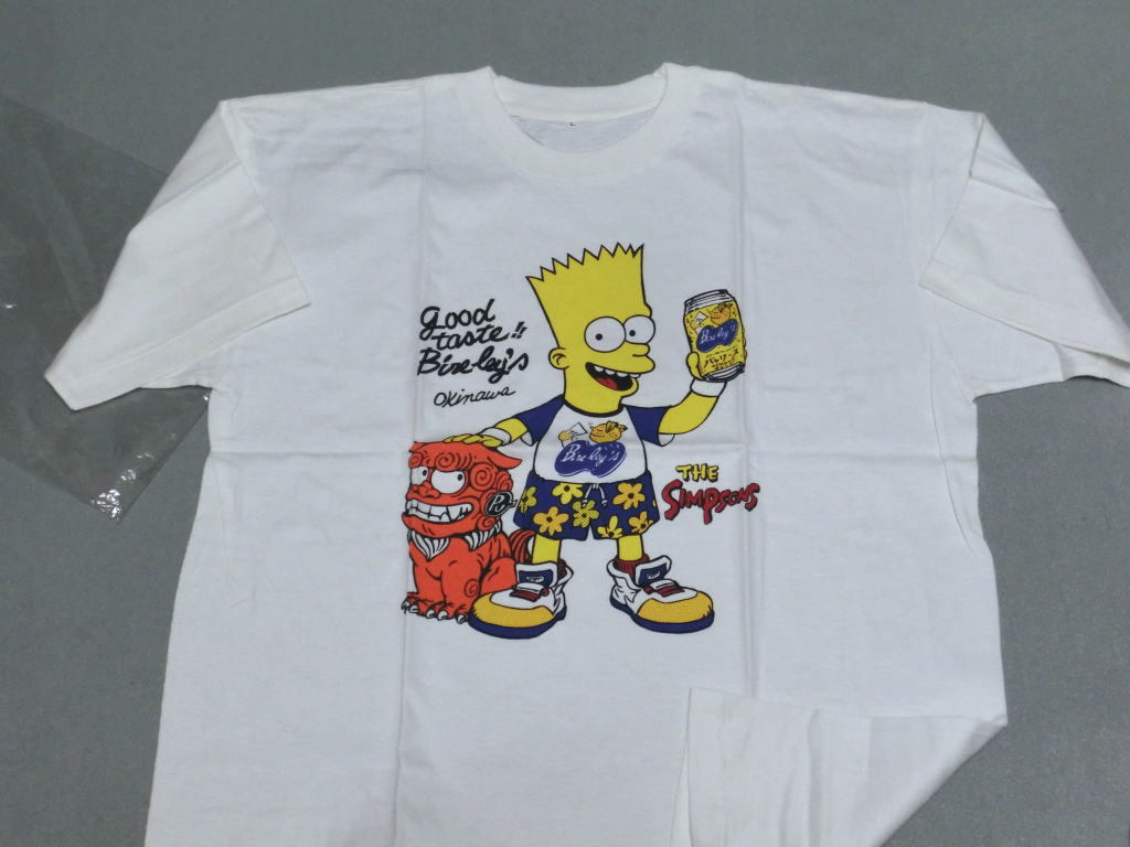 ザ シンプソンズ バヤリース オレンジ 沖縄 Tシャツ 半袖 Lサイズ の 