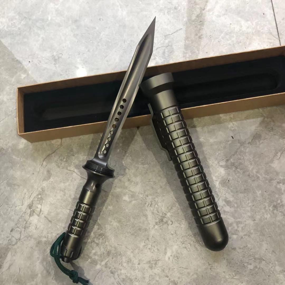 『中古品』JAGDKOMMAND コマンド ツイストナイフ バトン セルフディフェンス 護身用 　ブラック