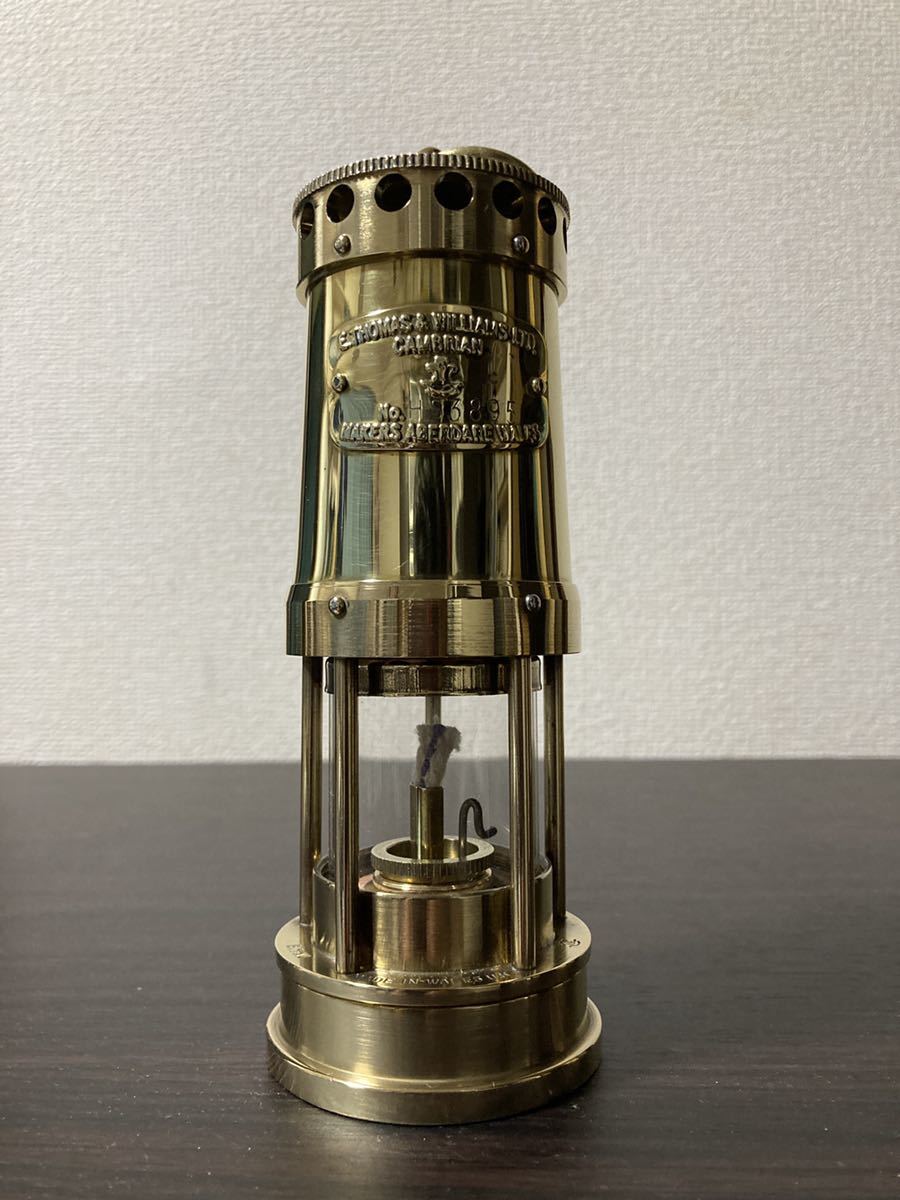 希少 極美品 E.Thomas & Williams ミニ ランタン ブラス