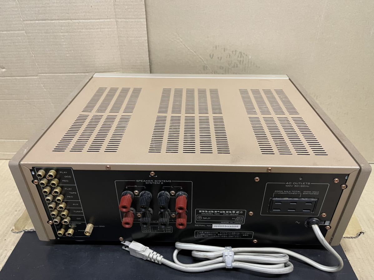 ☆Marantz マランツ プリメインアンプ PM-80a ☆美品 マランツ marantz
