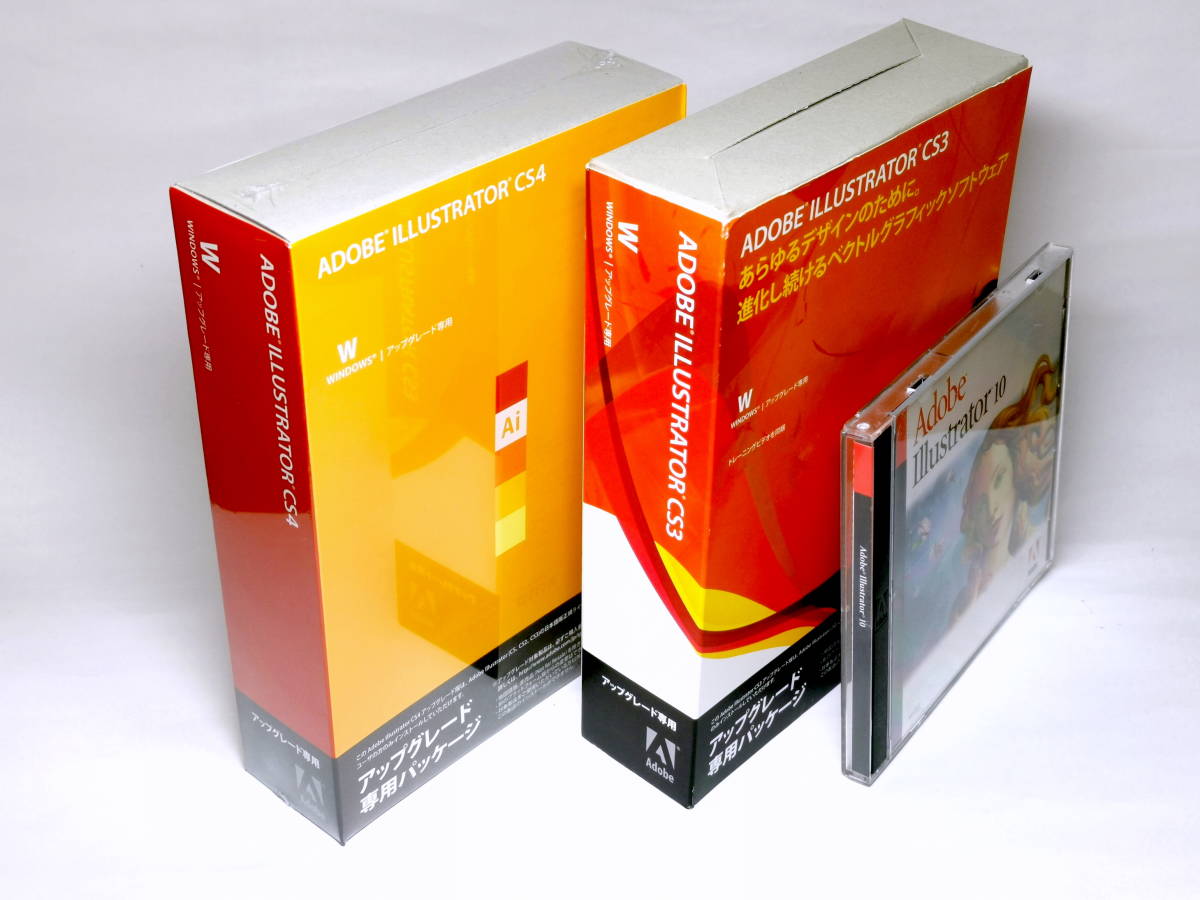 Adobe Illustrator Cs4 Upg Cs3 Upg 10 イラストレーター For Windows 日本語正規版 ペイント フォトレタッチ 売買されたオークション情報 Yahooの商品情報をアーカイブ公開 オークファン Aucfan Com