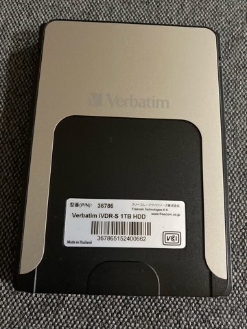 三菱ケミカルメディア Verbatim iVDR-S 1TB HDD 映像機器 記録メディア