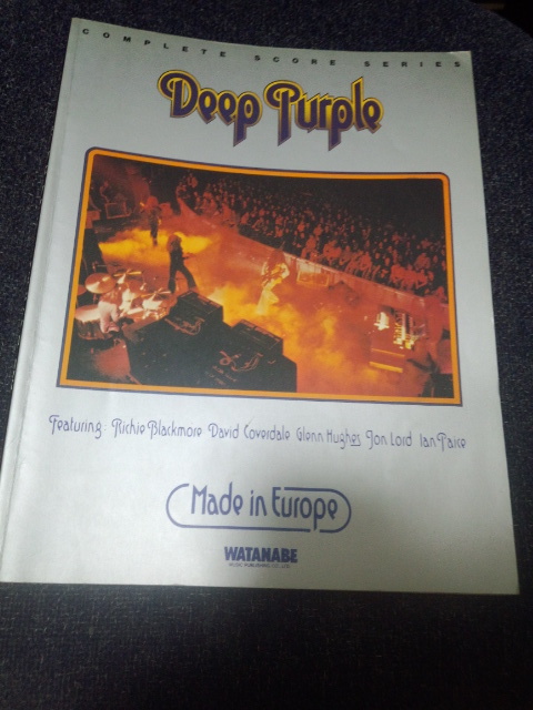 バンドスコア Deep Purple ディープ・パープル Made in Europe メイド