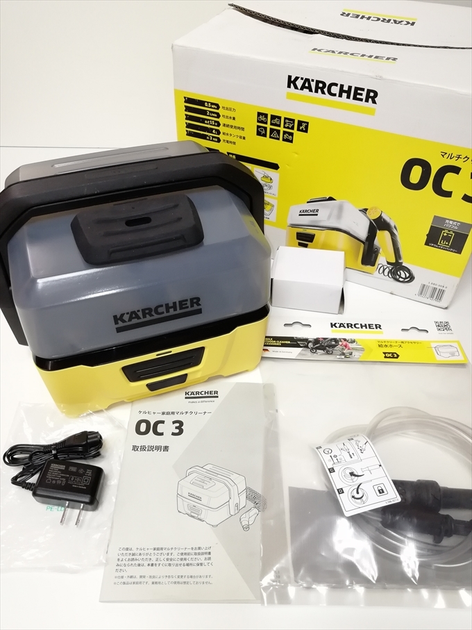 【美品】ケルヒャー OC3 別売給水ホース付き KARCHER 送料無料! KARCHER OC3 別売品 給水ホース付き ケルヒャー バッテリー