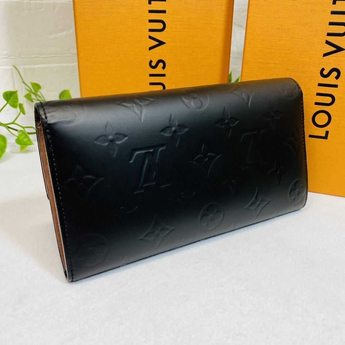 美品》LOUIS VITTON ルイ・ヴィトン ヴェルニ ポルトフォイユ サラ 黒 