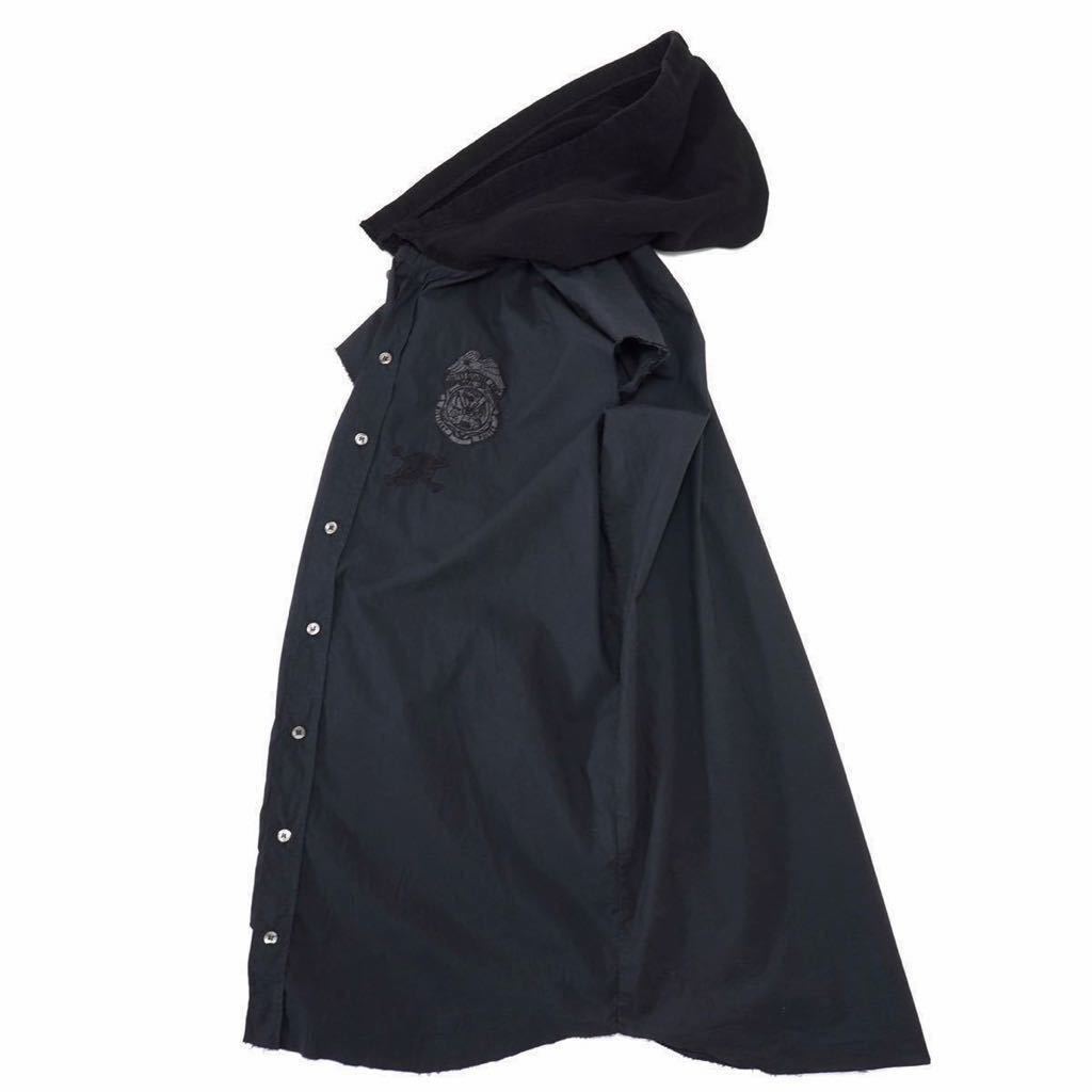 レア vintage RAF SIMONS 2003ss カットオフ ノースリーブ フード 