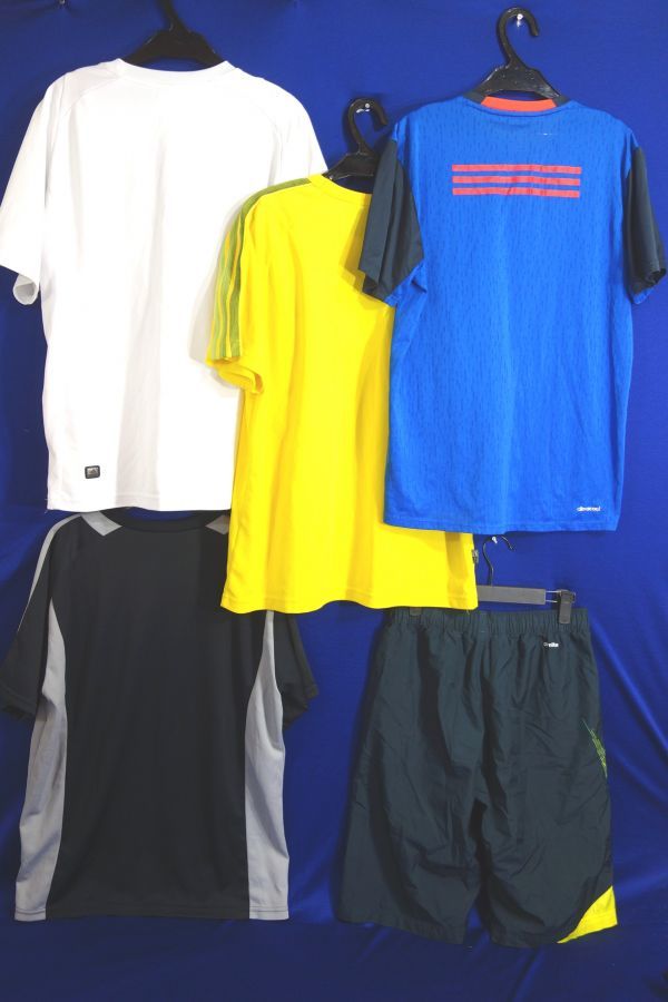 R1 8135 5枚セット Adidas アディダス Climacool 吸汗速乾 メンズ スポーツウエア トップス パンツ 上下 セット まとめ Lサイズ 売買されたオークション情報 Yahooの商品情報をアーカイブ公開 オークファン Aucfan Com