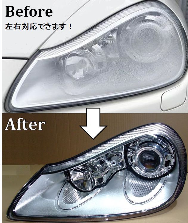 正規品，人気セール 左ヘッドライト/ヘッドランプのカバー交換現物修理 ポルシェカイエン957型後期1年保証 95563117510/7L5941031J/A/C/Lなど リ(ヘッドライト)｜売買されたオークション情報、yahooの商品情報をアーカイ ポルシェ用