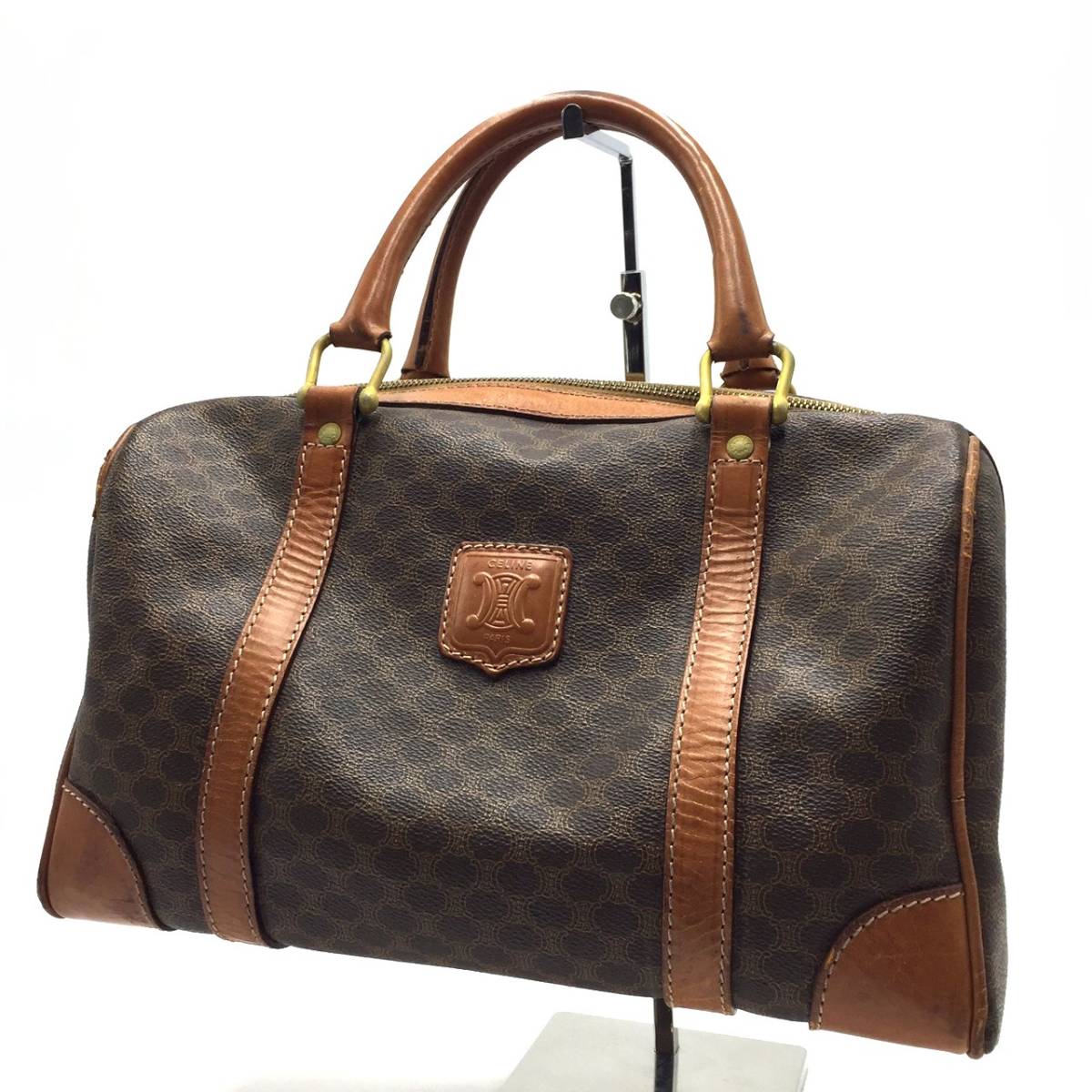 ☆CELINE セリーヌ マカダム ボストンバッグ ハンドバッグ 