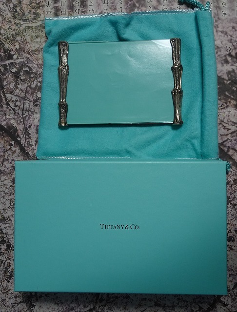 tiffany フォトフレーム シルバー ヴィンテージ　バンブー