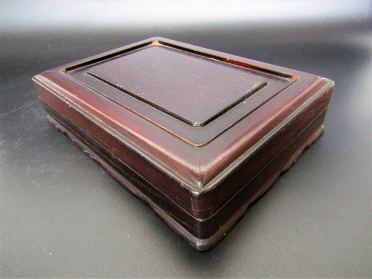 硯箱/すずり箱/書道具/古道具/木箱/小物入れ/時代物/縦 約24.5cm/横 約