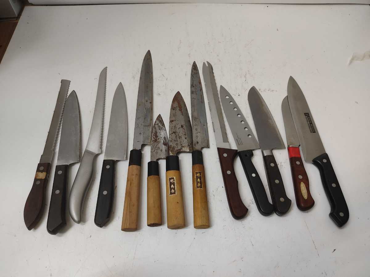堺秀岳 牛峰 和包丁 6本まとめ 柳刃 牛刀 薄刃 菜切 小出刃 銘入り 盛り箸 包丁 まとめ 堺 秀岳 刃物 刺身包丁 牛刀 堺秀岳 牛峰 和包丁 6本