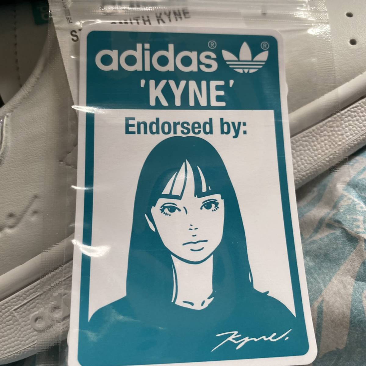23.0cm adidas kyne スタンスミス コラボ スニーカー US5 アディダス 