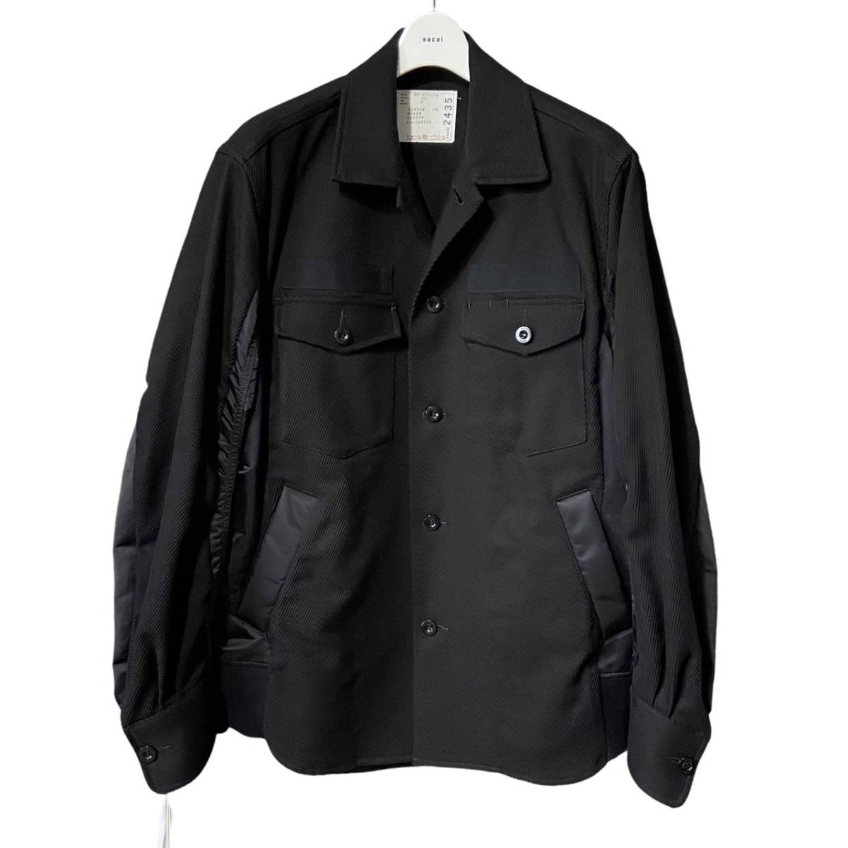 34-124）SACAI 20SS ミリタリージャケット×MA-1 コンボブルゾン 
