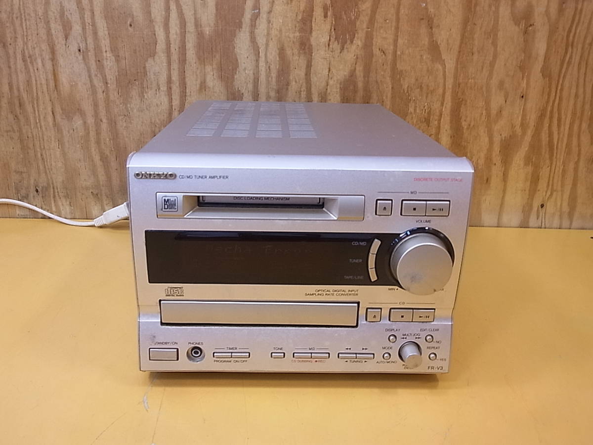 人気セール，SALE O/763 オンキョー ONKYO CD/MD システムコンポ FR-V3 ジャンク(MDコンポ)｜売買されたオークション情報、yahooの商品情報をアーカイブ公開 - オークファン MDコンポ