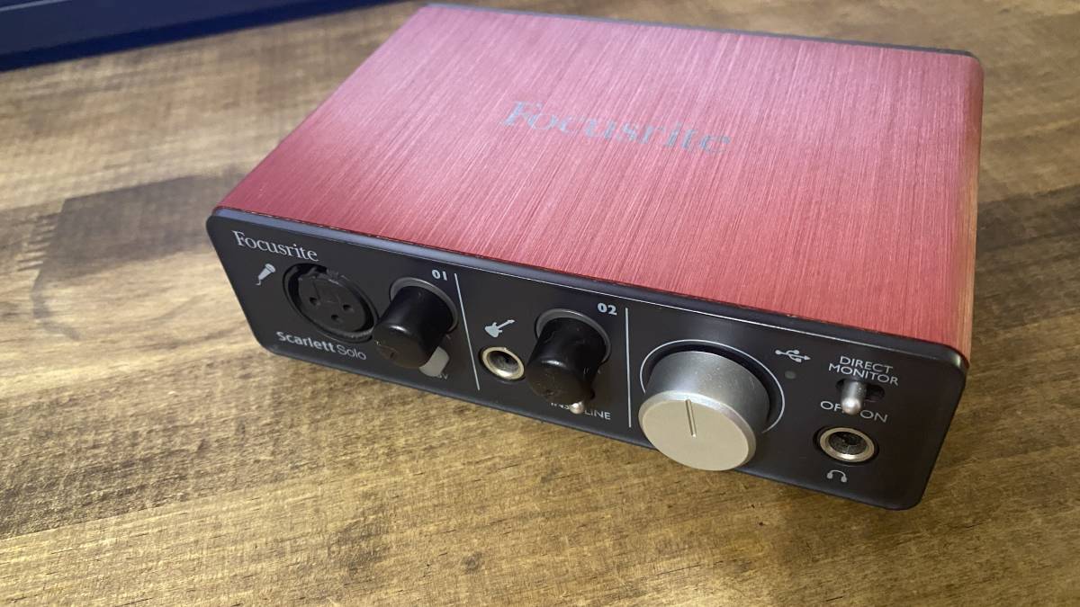 Focusrite Scarlett Solo オーディオインターフェイス レッド 