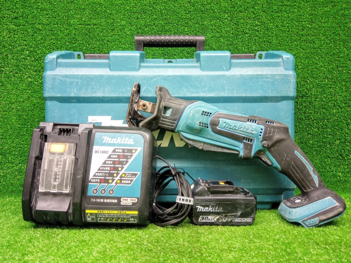 中古品 makita マキタ 18V 3.0Ah 充電式 レシプロソー JR184DRF 