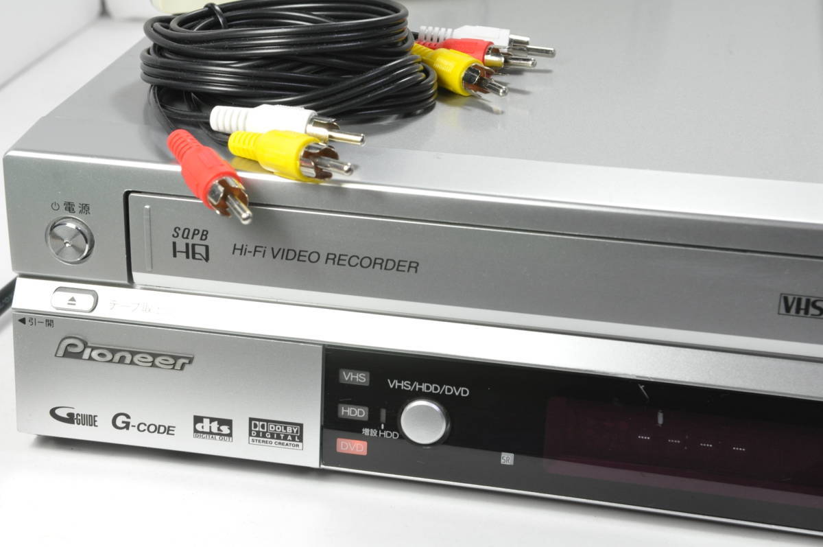 DVR-RT50H VHS⇔DVD⇔HDD ビクター - ダビOKビデオデッキ 純正リモ付