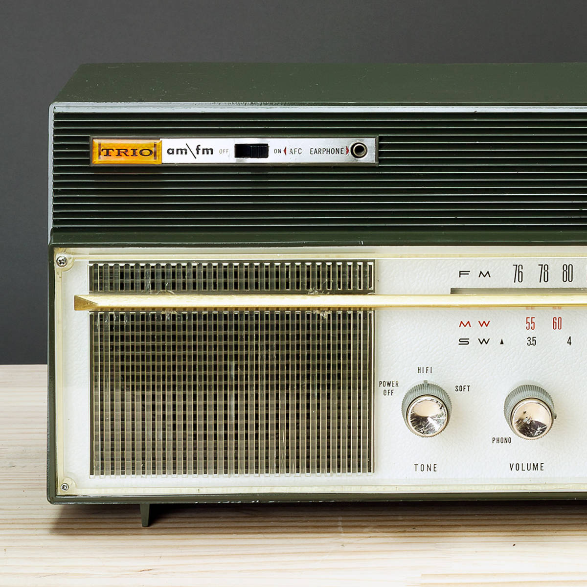 FMの聴ける真空管ラジオ トリオAF-252 FM/AM/SW 3BAND 昭和38年（1963 