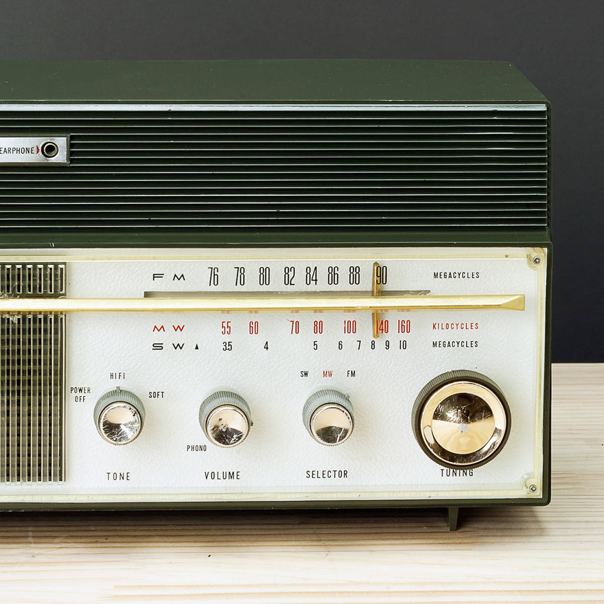 FMの聴ける真空管ラジオ トリオAF-252 FM/AM/SW 3BAND 昭和38年（1963 