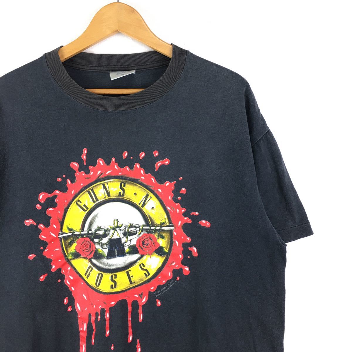 低価，人気 90s Guns N&rsquo; Roses ビンテージ Tシャツ USA製 XL ガンズアンドローゼス BROCKUM rocktee nirvana metallica fear of god 古着 女子(Tシャツ)｜売買されたオークション情報、yahooの商品情報をアーカイブ公開 - Tシャツ