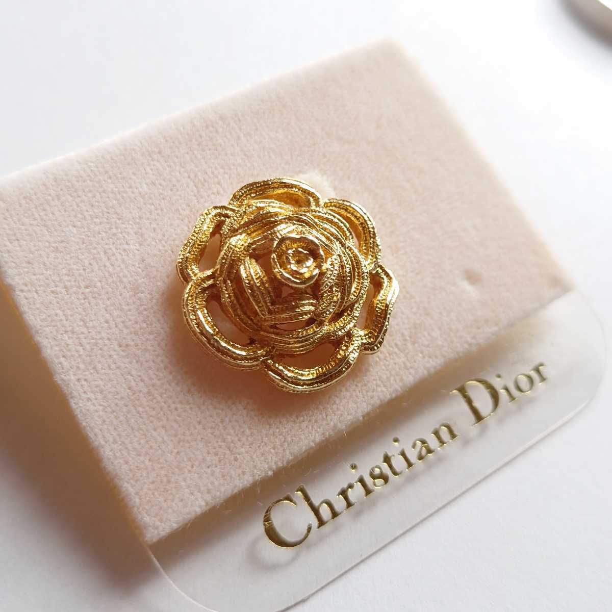Christian Dior クリスチャン・ディオール ブローチ ピンブローチ 薔薇 