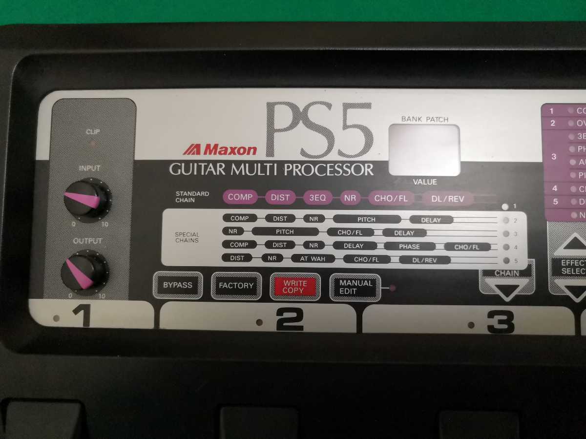完動品】MAXON(日伸音波製作所）マルチエフェクター PS5（ACアダプター