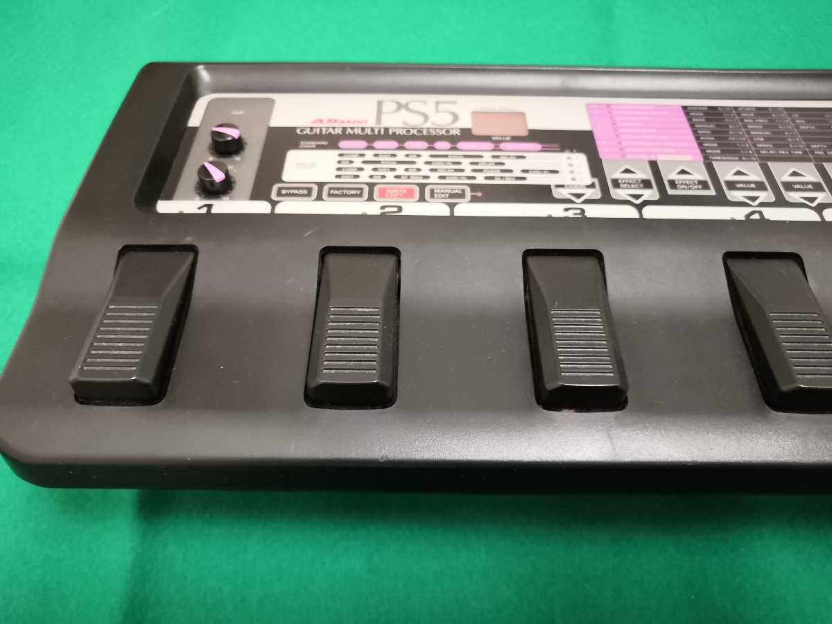 完動品】MAXON(日伸音波製作所）マルチエフェクター PS5（ACアダプター