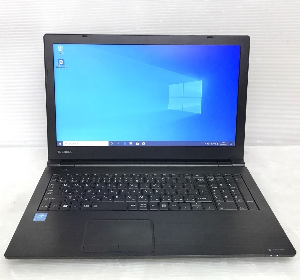 ●6世代 薄型15.6インチ ビジネスノート 東芝 Dynabook B45/B (Celeron 3855U 1.6GHz/4GB/500GB/DVD/Wi-Fi/Windows10 Pro)