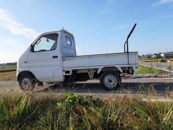 軽トラ軽トラック荷台キャリア（type2）鳥居ボルト止め 軽トラの荷台に簡単着脱！ 穴あけ加工不要の軽トラ専用キャリア JUMBO」 「RV 荷台キャリア 軽トラック荷台キャリア　曲げ3点式　加工無しボルト止め　★全国送料無料です★