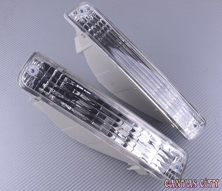 フロントバンパークリアレンズ ランドクルーザーLC80 FJ80 4500 ランクル フロントバンパーウィンカー