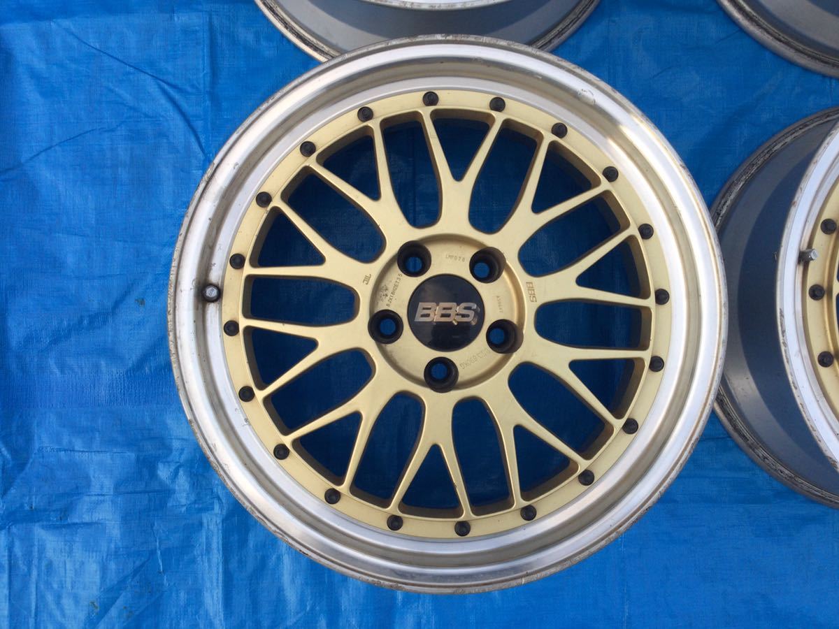 BBSホイール 5穴 PCD114，3 VIA690KG LMP078 8J×18H2ET 35 中古品 4本 