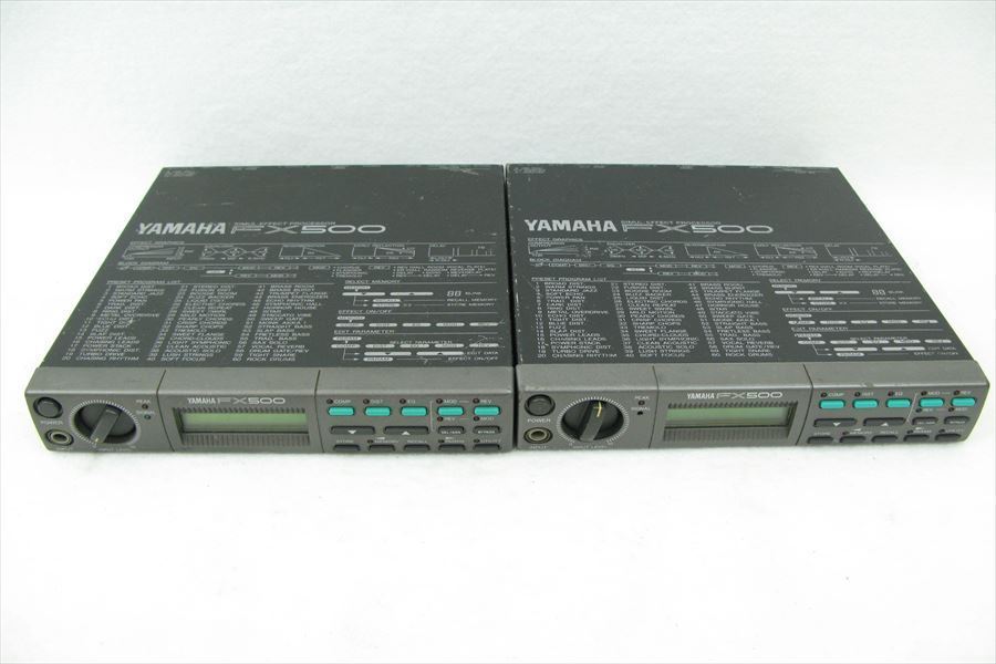 YAMAHA ヤマハ FX500 マルチエフェクター エフェクトプロセッサー お得，本物保証】 ▽ YAMAHA ヤマハ FX500 エフェクトプロセッサー 2台