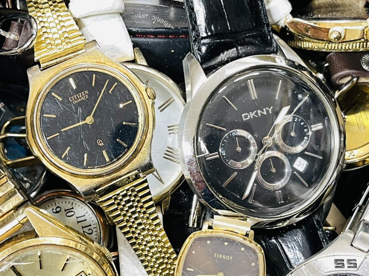 《大量セット》300本以上 SEIKO CITIZEN CASIO-BABY-G TISSOT DKNY など ブランド色々 クォーツ 機械式 腕時計 まとめ売り まとめてV40_3