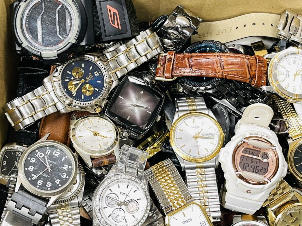 《大量セット》300本以上 SEIKO CITIZEN CASIO-BABY-G TISSOT DKNY など ブランド色々 クォーツ 機械式 腕時計 まとめ売り まとめてV40_7