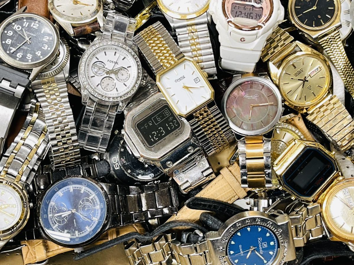 《大量セット》300本以上 SEIKO CITIZEN CASIO-BABY-G TISSOT DKNY など ブランド色々 クォーツ 機械式 腕時計 まとめ売り まとめてV40_9