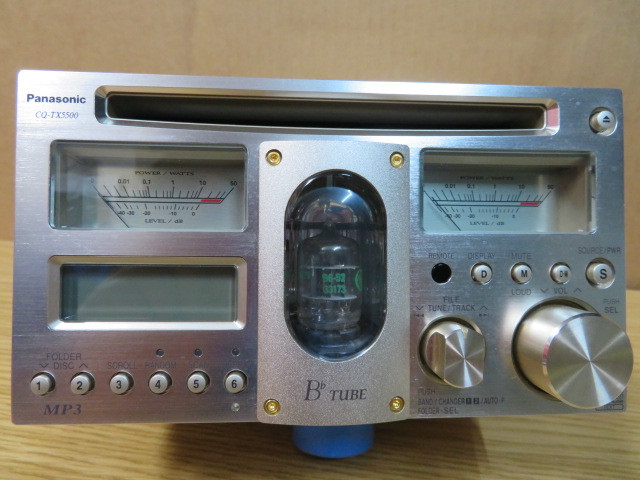 Panasonic CQ-TX5500 リモコン付 真空管 CDレシーバー 現状で