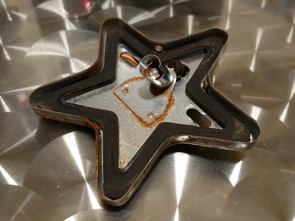 当時物 ガラス製 星マーカー 超超希少 1個 とんがり星マーカー 5点留め