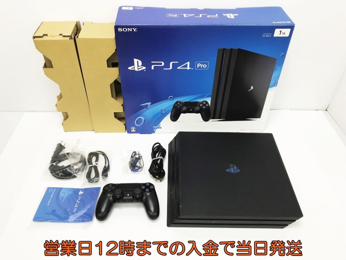 中古PS4 Pro CUH-7000B BO1 本体 ジェットブラック 黒 Pro 1TB ジェット・ブラック CUH-7000B 中古PS4 : 【1円】PS4 Pro