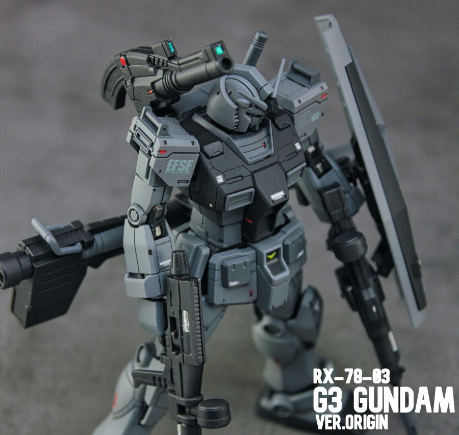 HGUC 1/144 オリジン版ガンダム　G3カラー　改修塗装済み完成品