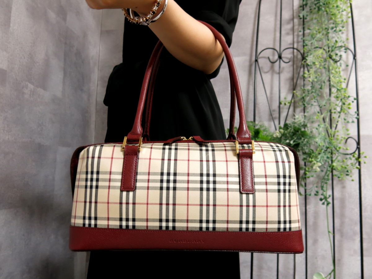 BURBERRY バーバリー ノバチェック ナイロン - トートバッグ 